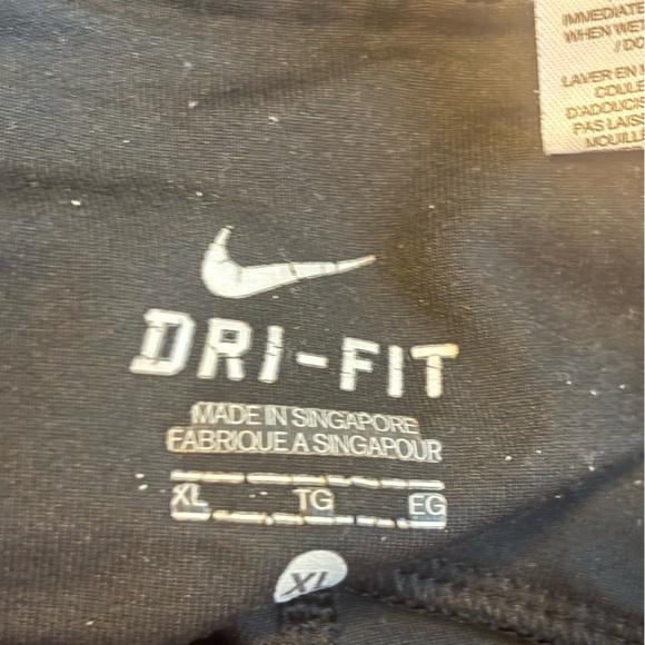 NIKE Dri-Fit Tech Capris Running Legging Pants Black Size XL - Picture 5 of 5